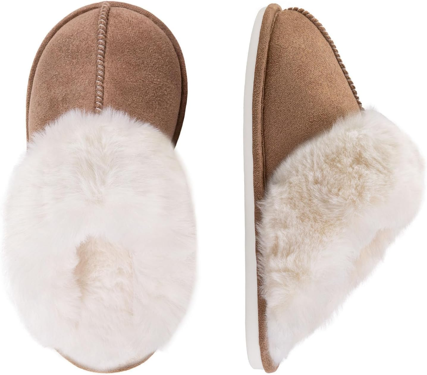 PGB Women'S Fuzzy Memory Foam Slippers - Fluffy Winter House Slippers - Indoor/Outdoor - Adult Women'S Shoes