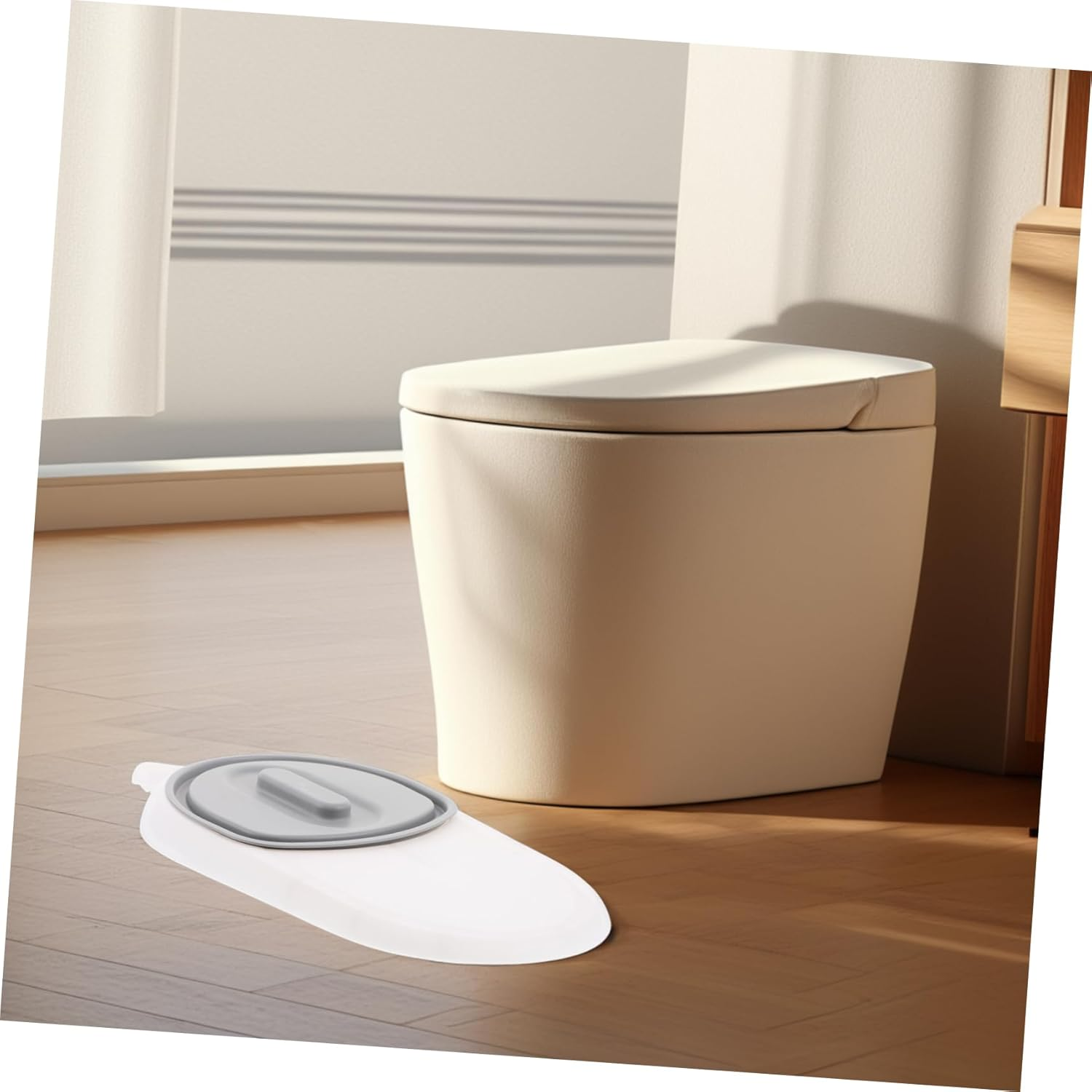 Generic Elder Care Toilet Bowl Potty Portable Toilet Convenient Urinal Pot with Handle Bed Pans Elderly Men Bedpans for Elderly Bed Pan Women Portable Plastic image number 6