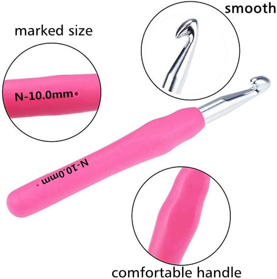 Crochet Hooks Set with Case 5 Large Sizes image number 3