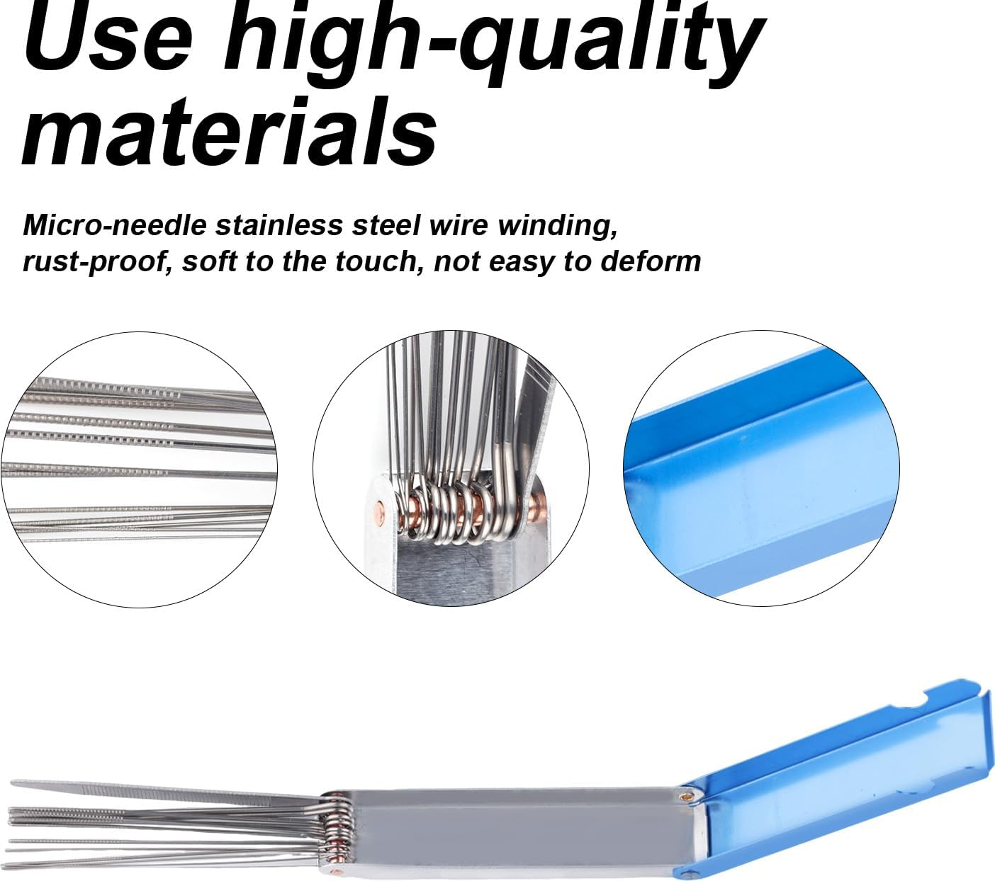 Carburetor Cleaner Kit, Torch Tip Dirt Cleaning Set with 30 Nylon Brushes 60 Clean Needles 2 Hexagonal Wrench 2 Pointed Picks 26 Cleaning Wires for Carburetor Jet Engine image number 2