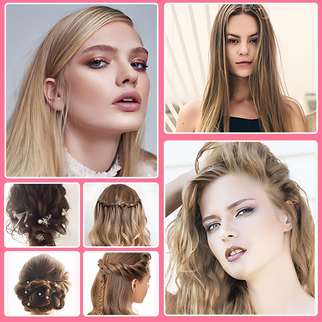 YOCDNOV Pack of 6 Pointed Handle Combs, Heat Resistant and Antistatic Hair Comb Made of Carbon Fibre, Comb with Handle for Hair Styling Salon, for Hair Dyeing (6 Colours) image number 1