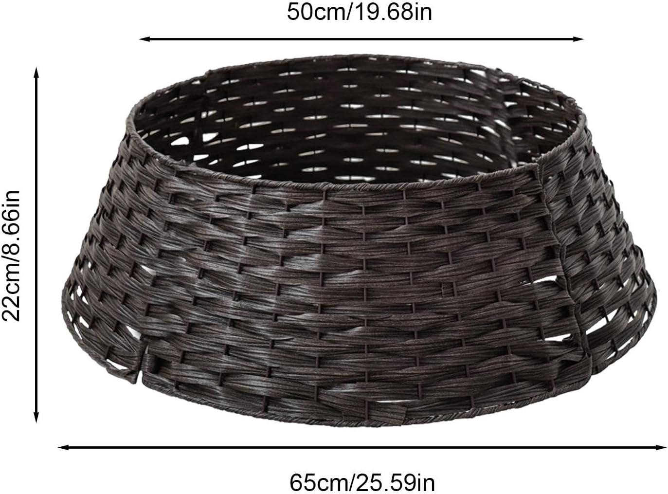 Christmas Tree Collar, Rattan Tree Collar, Holiday Home Decor, Christmas Decor, Tree Ring Basket, Festive Decorations, Seasonal Decor, Elegant Design, Materials, Easy to Assemble image number 5