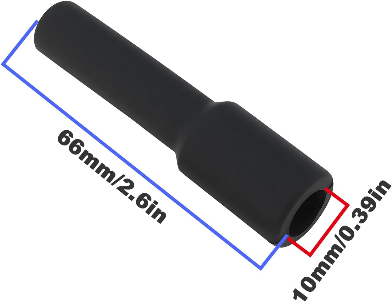 OTOTEC Straight Unsuppressed Spark Plug Cap Terminal for Connecting Harness 66X10X7Mm