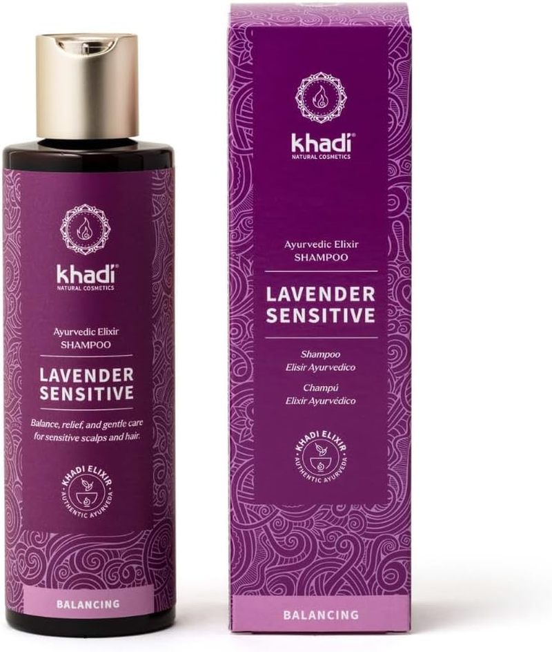 Khadi Lavender Sensitive Ayurvedic Shampoo, 100% Natural, Silicone & Sulphate-Free, Lavender & Hibiscus for Sensitive, Scalp & Fine Hair, Vegan Hair Care Natural Cosmetics 200 Ml image number 4
