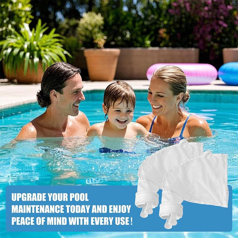 NYGHMY 2 Pack K13 K16 Replacement Zipper Bags for Polaris 280/480 Pool Cleaner | Premium Strong Mesh Filter Bags with Easy Snap Install, Damage-Free Enclosure
