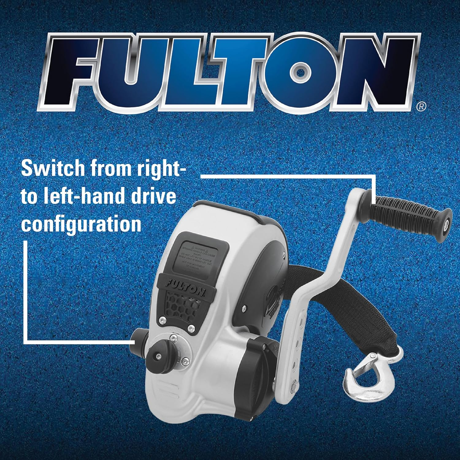 Fulton FW20000101 F2 Trailer Winch with Strap - 2000 Lb. Load Capacity image number 2