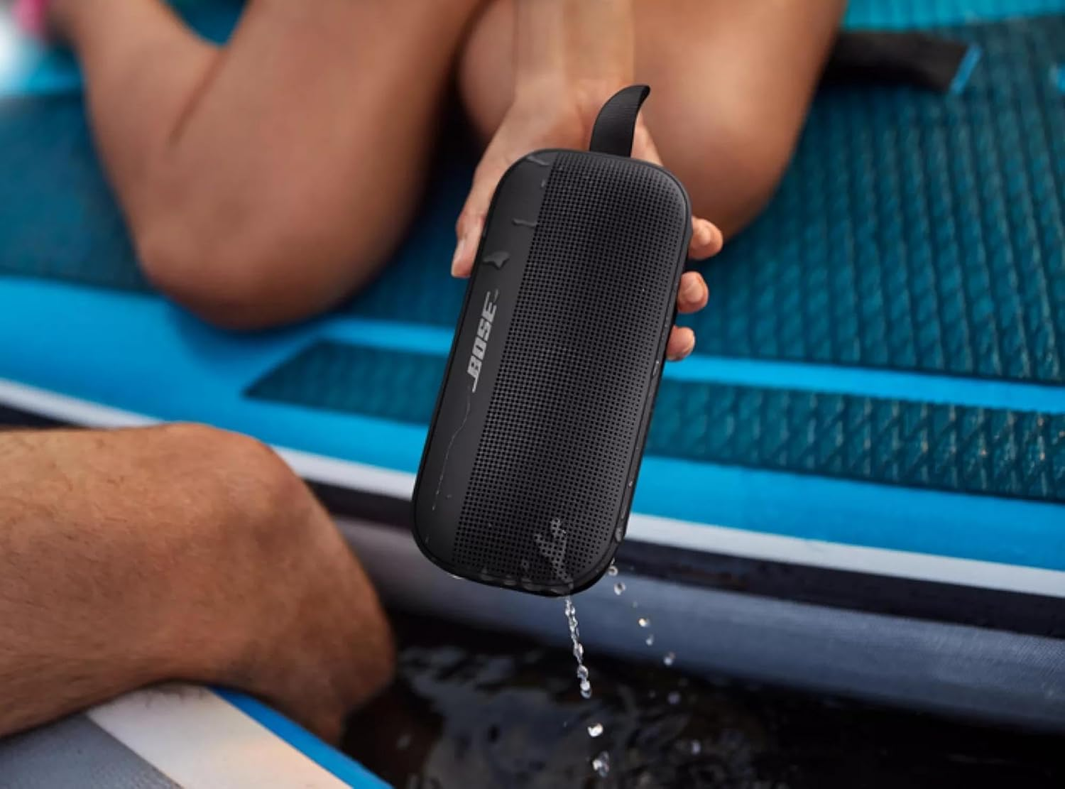 Bose Soundlink Flex Bluetooth Portable Speaker, Wireless Waterproof Speaker for Outdoor Travel - Black - Black image number 2