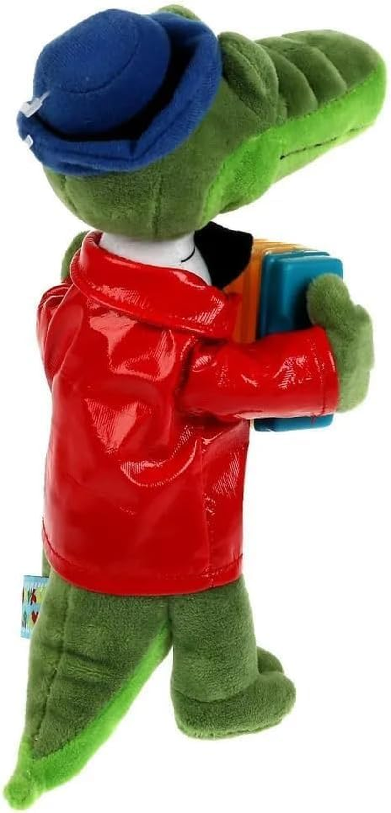Eksmo Vintage Soviet Collectible Souvenir Crocodile Krokodil Gena with Accordion. One of the Most Famous Soviet Soyuzmultfilm, Green image number 3