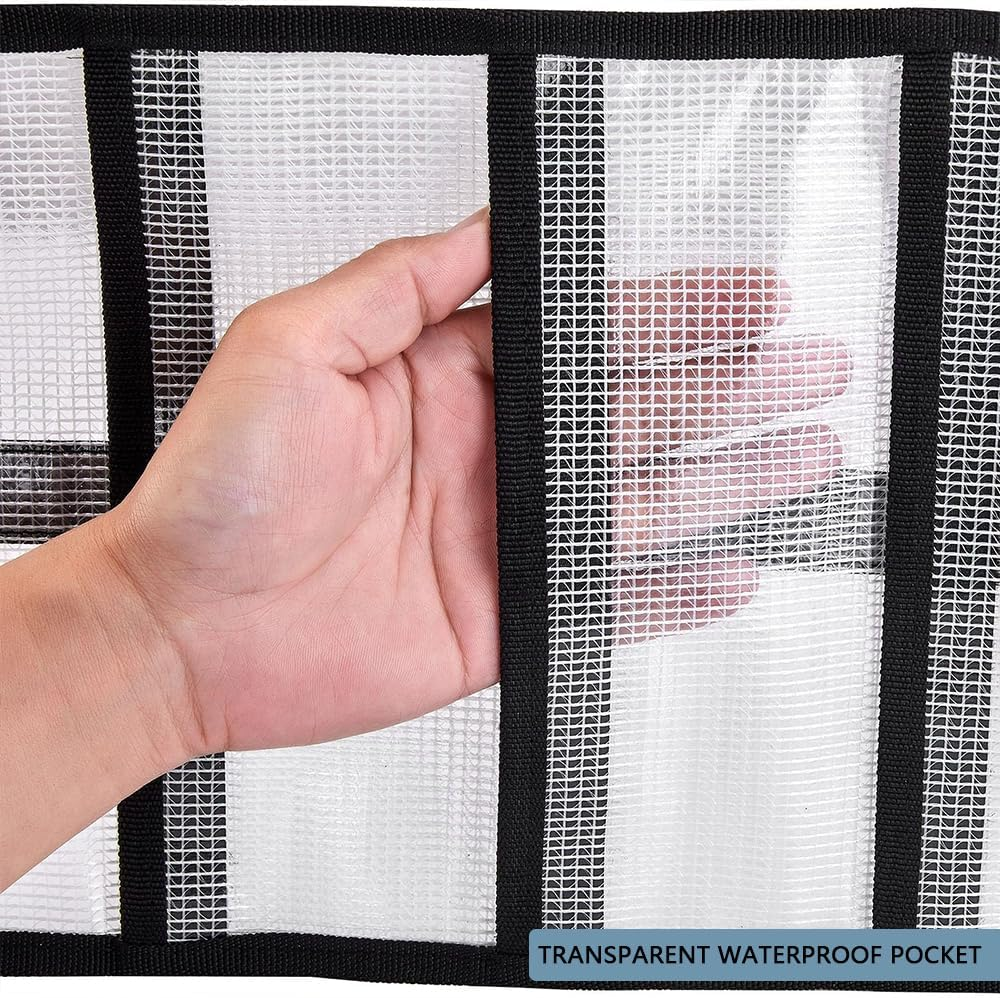 HYAVIA Durable Fishing Lure Wraps &ndash; PVC Roll-Up Bait Covers with 6 Pockets, Saltwater Hook Storage, Easy Open & Close, Keeps Lures and Fishing Rods Organized image number 4