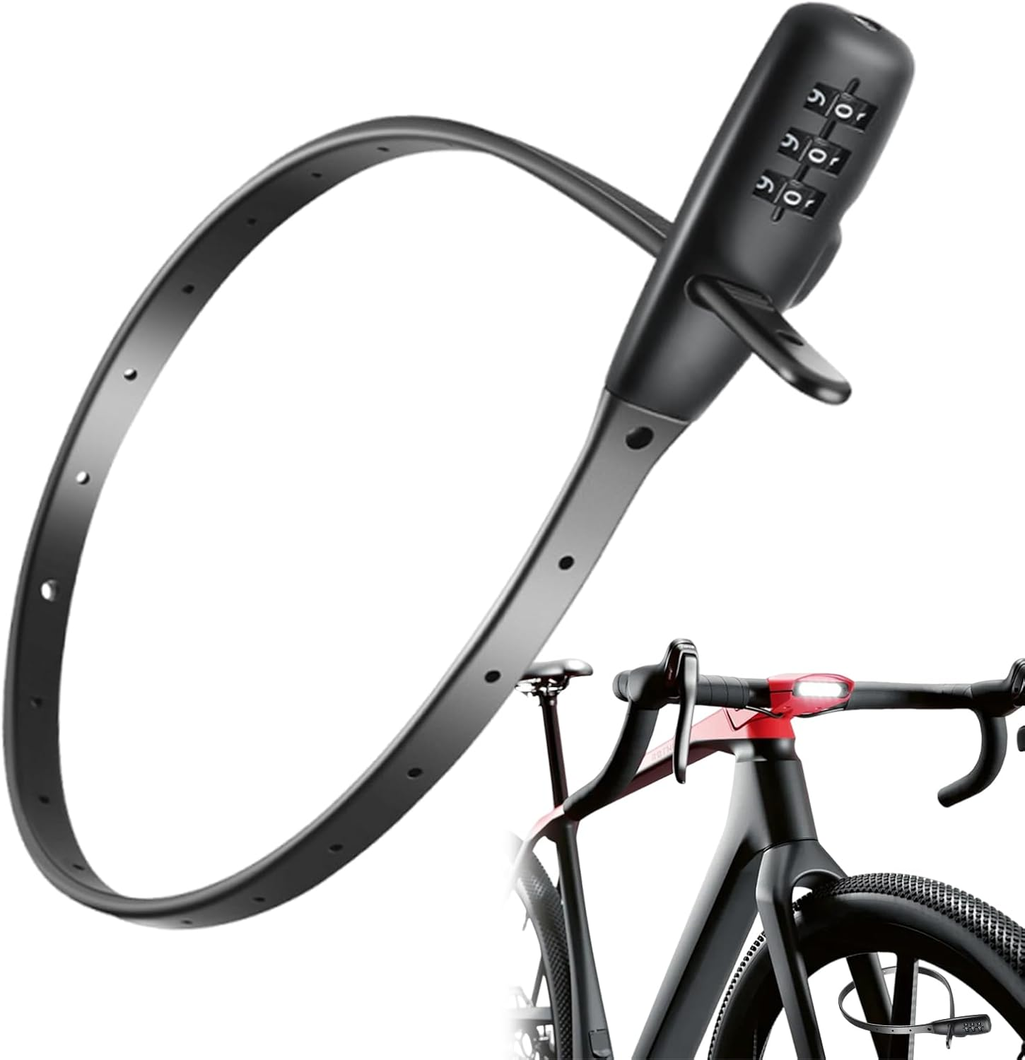 Zip Tie Lock Combination,Zip Tie Scooter Lock with Combination | Adjustable Protective Anti-Theft Hardware for Door Skateboard Cabinet Scooters Stroller Refrigerator Gate - Regular Short Style image number 5