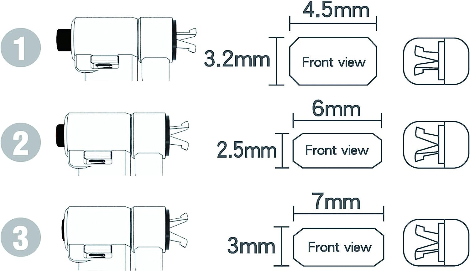 Bosvision Laptop Security Cable Lock, for 3 Security Slots (K Standard, Nano and Wedge) Combination, 6.5 Feet (200Cm) &Oslash;4.5Mm Stainless Steel Cable image number 3