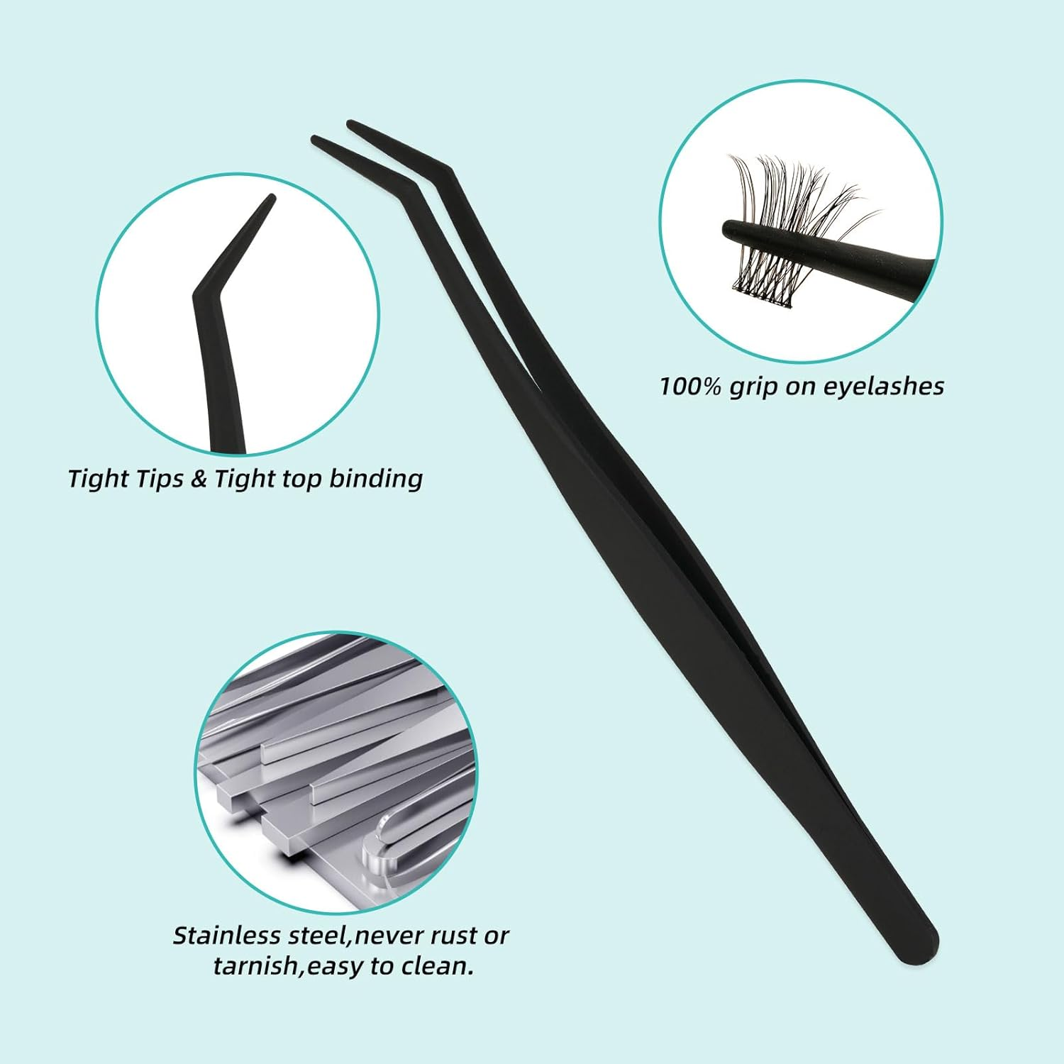 Lash Extension Kit Daybreak Lash Clusters Kit Lash Bond and Seal Eyelash Remover and Eyelash Applicator for Diy Lash Extension Set at Home by Amzglrl(Daybreak,D-Mix8-16Mm Kit) image number 1