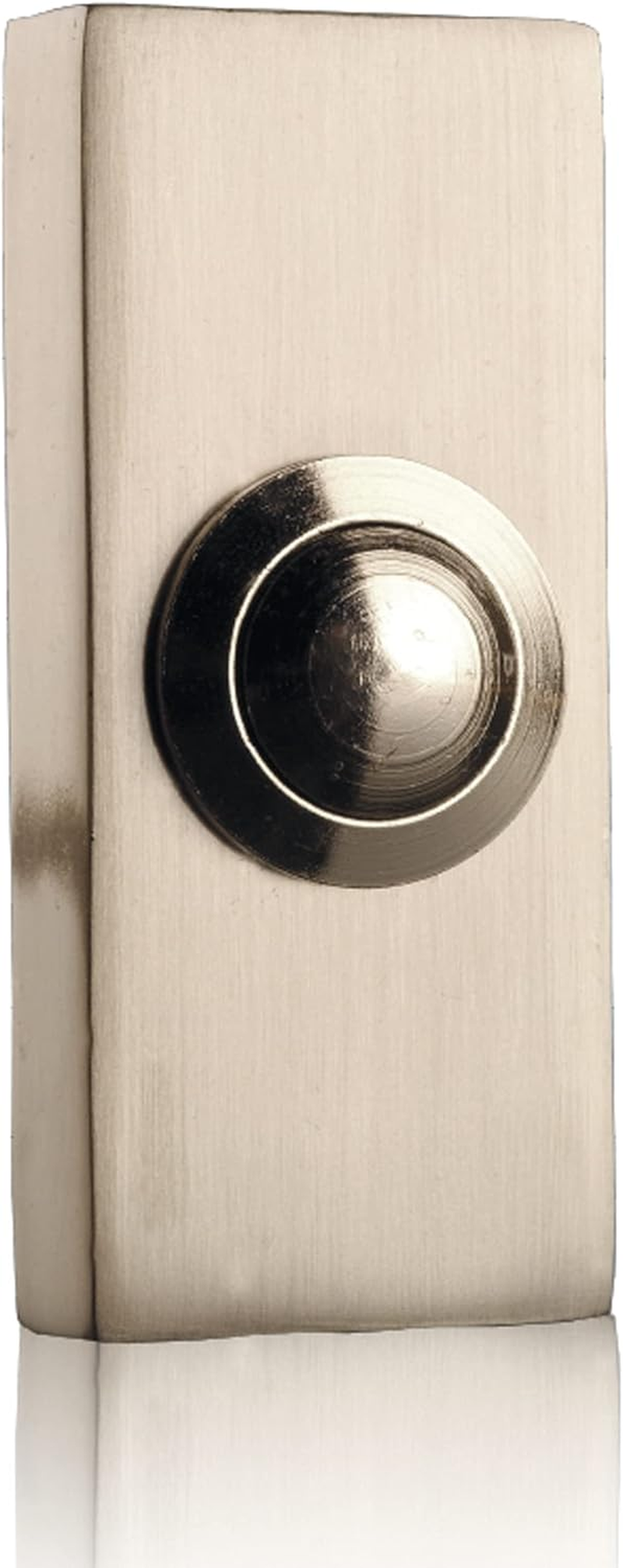 Byron 2204BN Wired Bell Push - Bushed Nickel