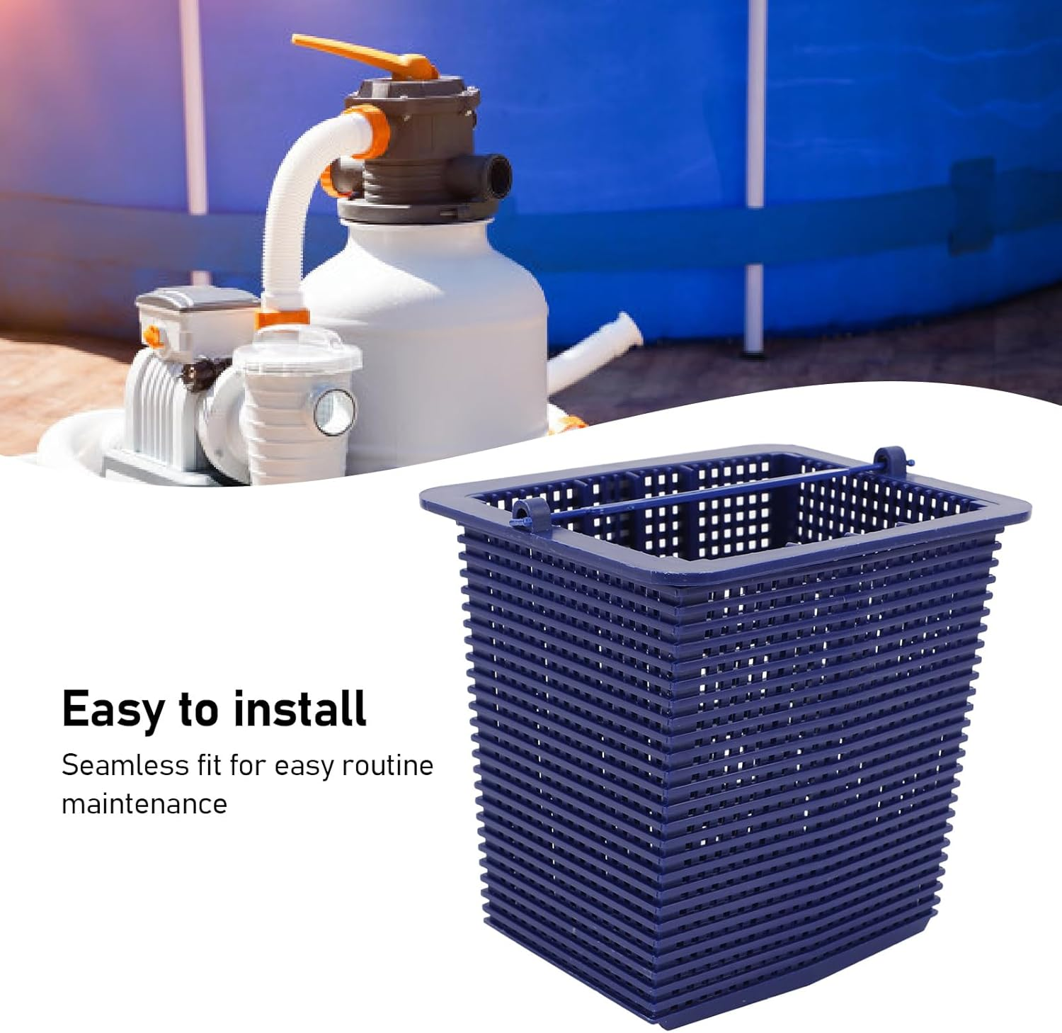 Pool Pump Strainer Basket, anti Aging Skimmer Pump Basket for SPX1600M image number 6