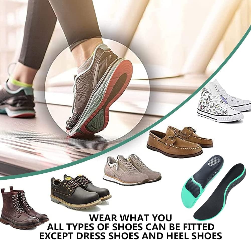 Arch Support Orthotic Insoles, Feet Insoles for Plantar Fasciitis, Arch Support for Treating Heel Pain and Heel Spurs, Men and Women S(EU 35-37)