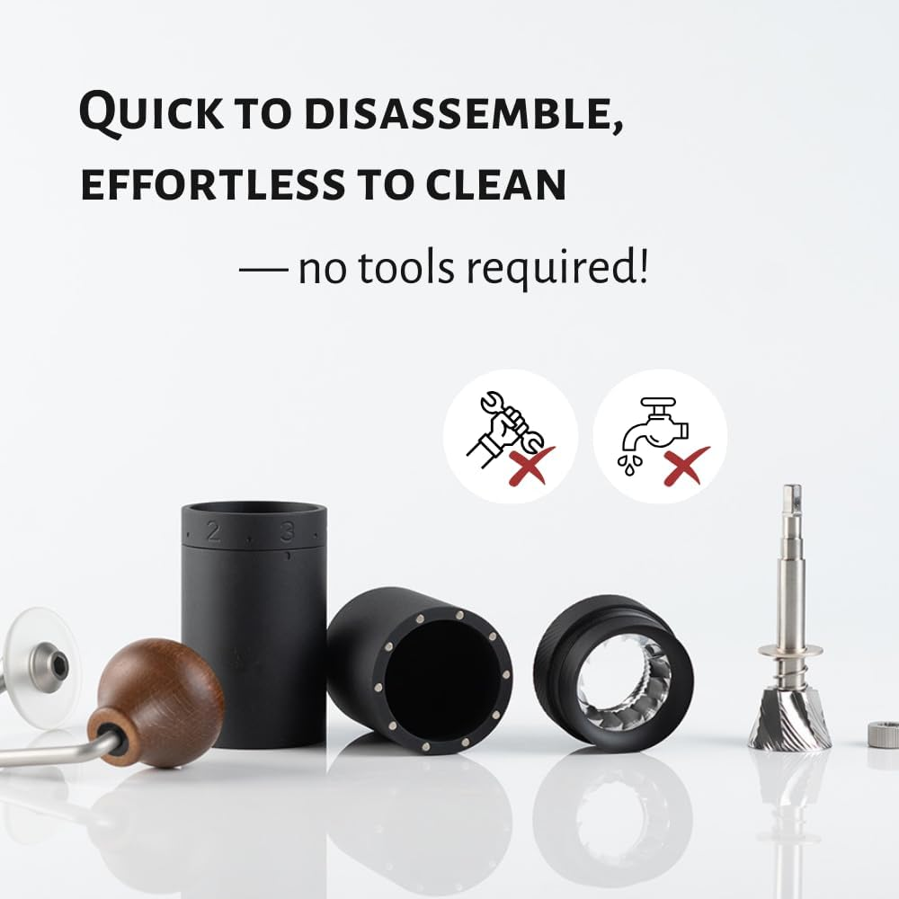 1Zpresso X-Ultra Manual Coffee Grinder-Blue, Well-Built Sturdy Metal Body, Assembly Stainless Steel Conical Burr, Numerical External Setting, Magnet Catch Cup, Faster Grind Efficiency Portable Mill image number 1