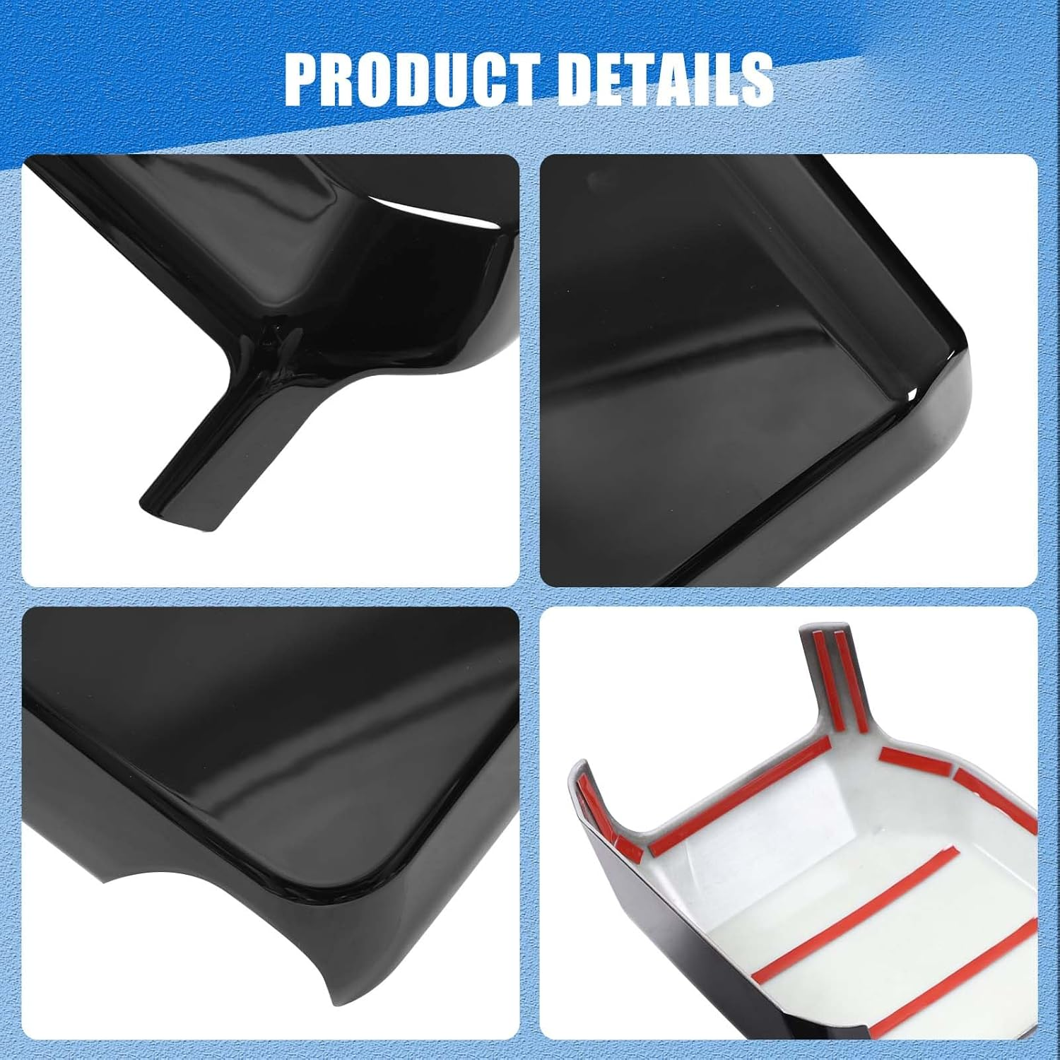 Yinaniutos Side Door Mirror Covers Compatible with Toyota Land Cruiser 250 Prado J250 LC250 2024 2025 Accessories | ABS Plastic Exteriro Rearview Mirror Caps Trim | 2PC Set (Glossy Black) image number 5