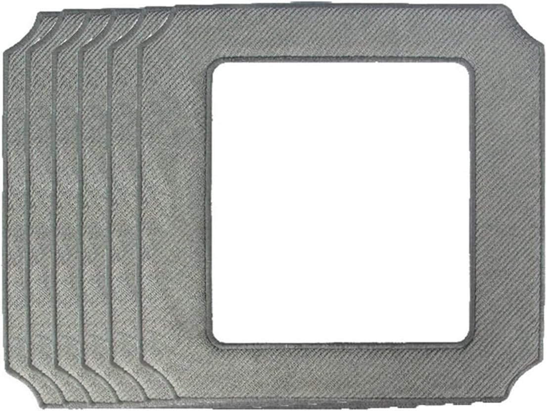 Microfiber Glass Cleaning Mops for Window Vacuum Cleaner Robot,24X24Cm Reusable Ultra Thin Rags for Washing Windows Spare Cloth(6Pcs) image number 4