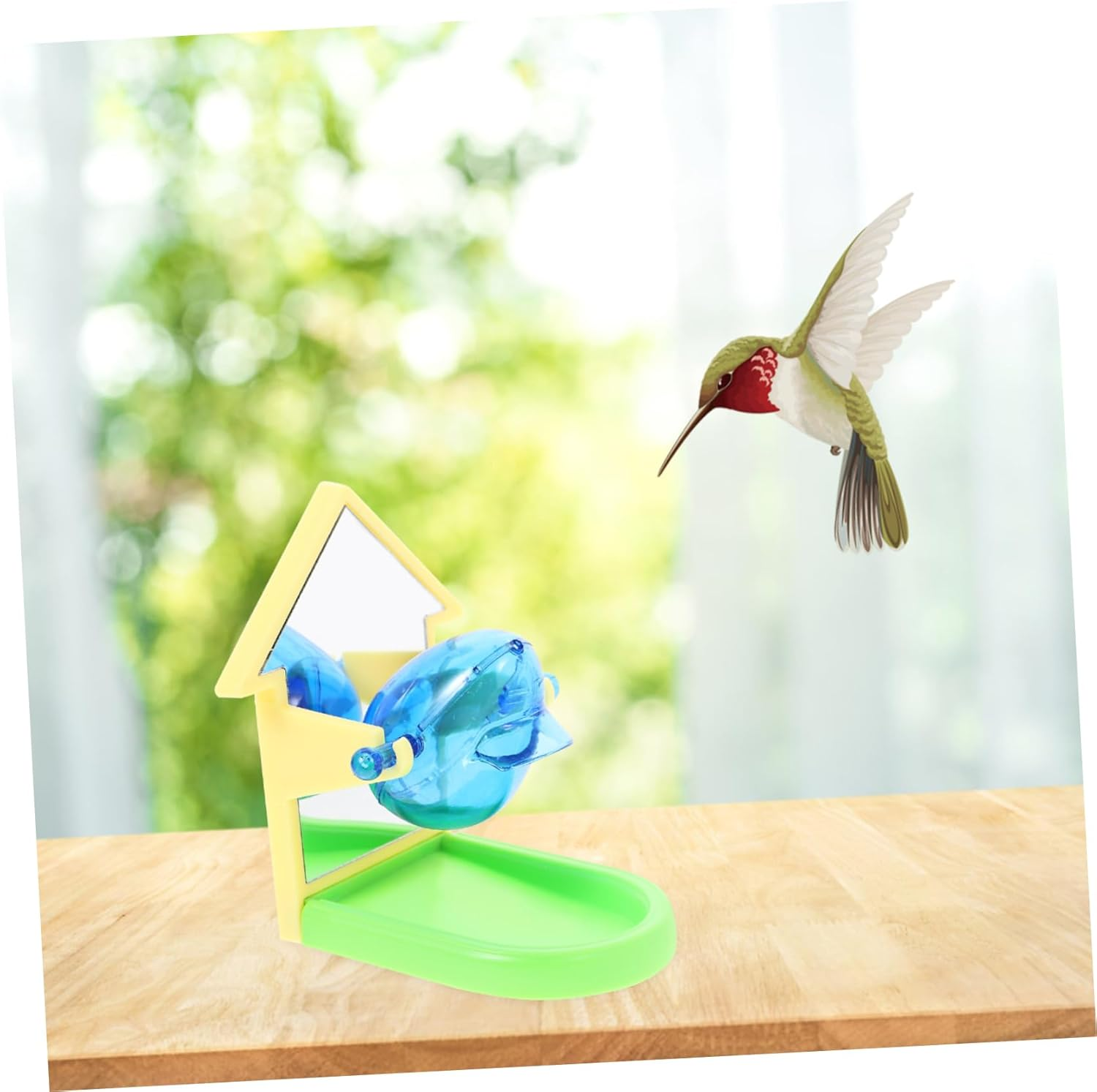 POPETPOP Parrot Slow Feeder for Pet Bird Training Space Saving Foraging Feeder with Creative Design Durable Cage Attachment Easy to Clean Random Color Random Color image number 6