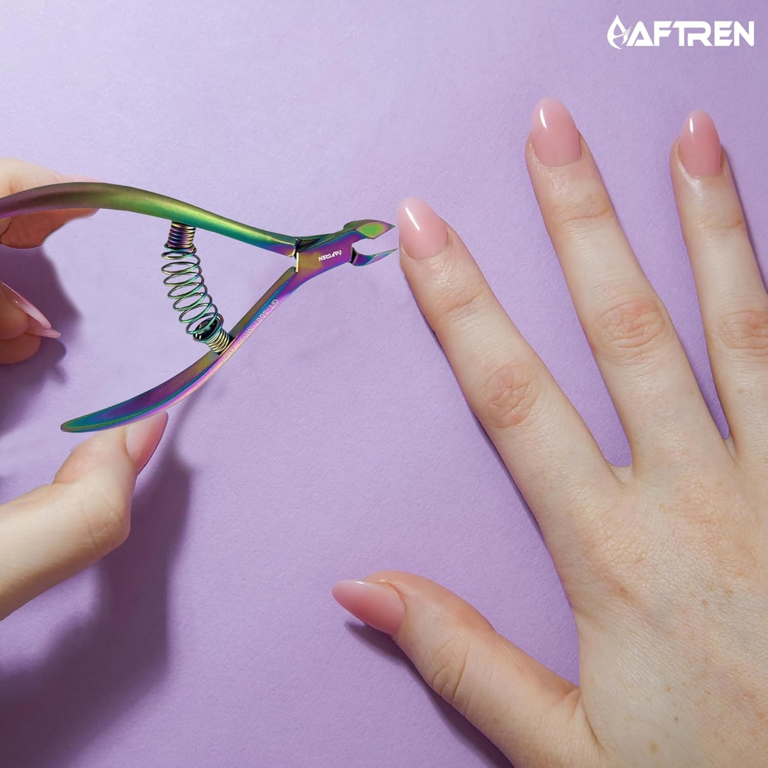 AFTREN Professional Cuticle Nipper 3/4 Jaw Extremely Sharp Cuticle Nippers Spring Scissors Stainless Steel Nail Clippers Pedicure Nail Tool Multi-Purpose Pliers image number 5