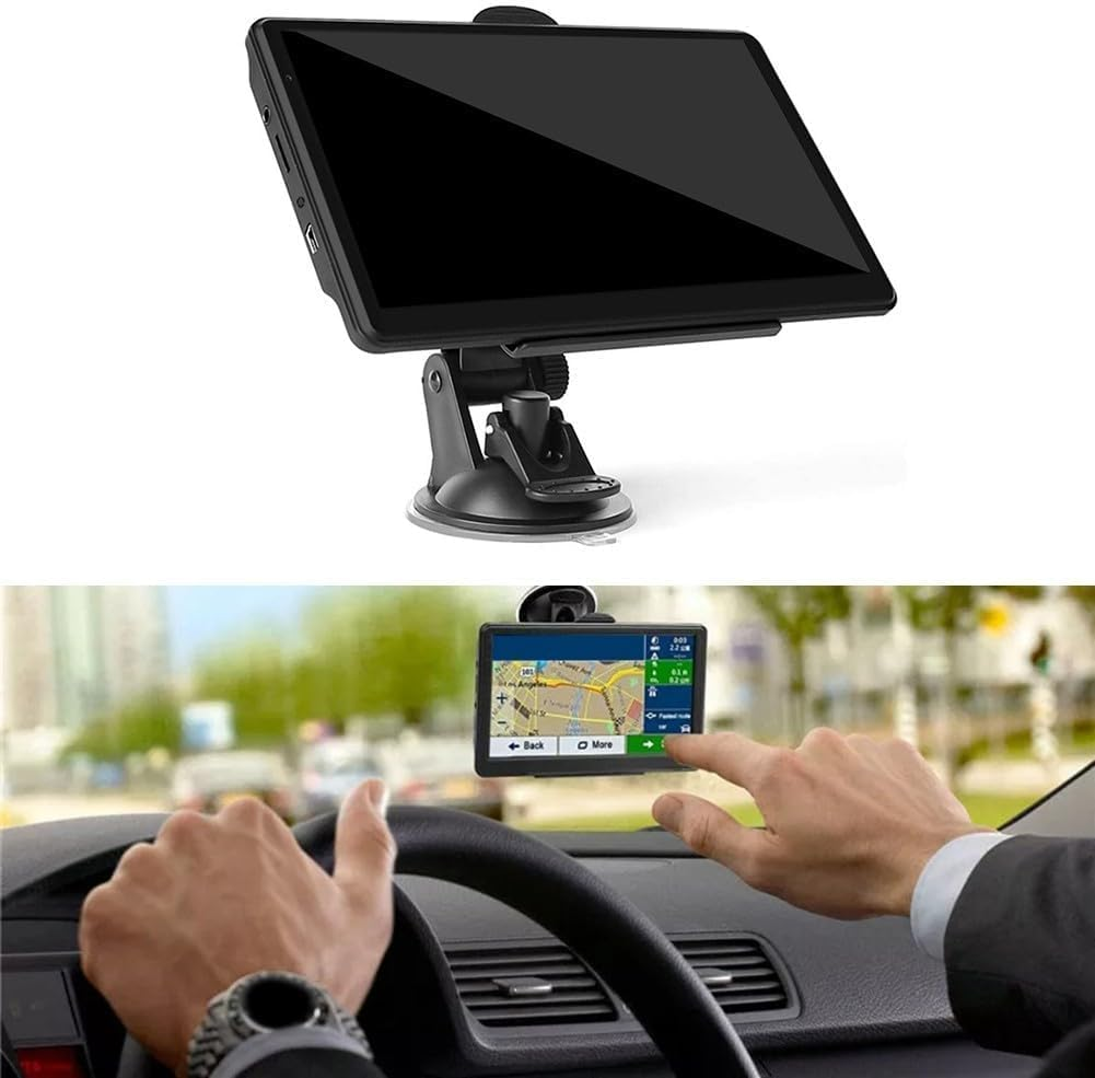 Car Sat Nav for Car Truck, GPS Navigator with Europe Maps, Live Traffic Map, Lifetime Free Update, Support Postcode Search and Voice Guidance, 8GB + 256MB Memorymaps Updates (7Inch) image number 5