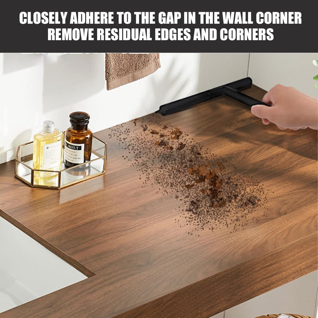 Weddhuis Shower Squeegee Silicone Window Squeegee Bathroom Wiper with Stainless Steel Core for Shower, Bathroom, Mirror, Glass Cleaning, Tiles image number 3