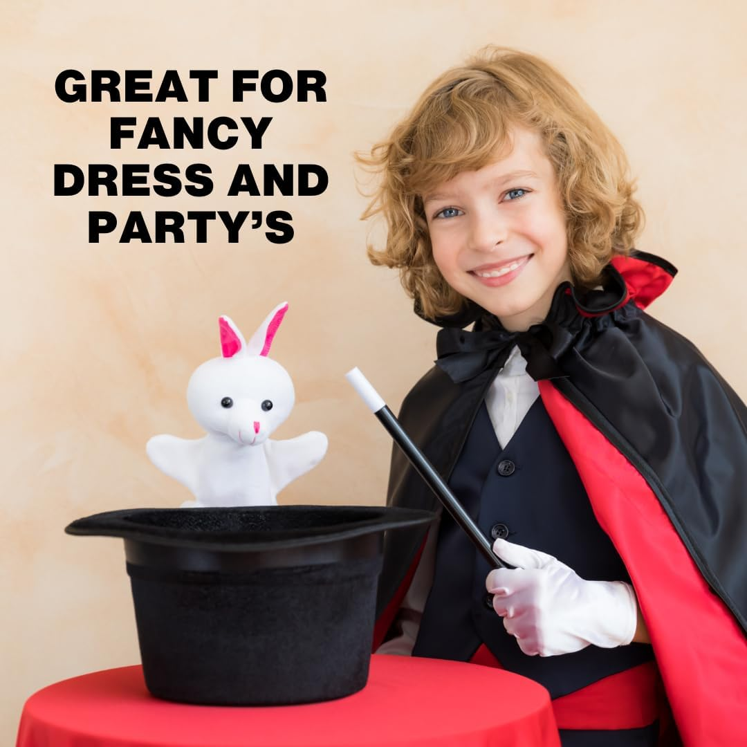 D.A.Y. Republic Kids Magic Wand Black & White 26.5Cm 10.5&rdquo; Long Spell Casting Stick for Wizard Witch Magician Costume, Party Bag Filler, Favors, Birthday Games, Fancy Dress image number 6