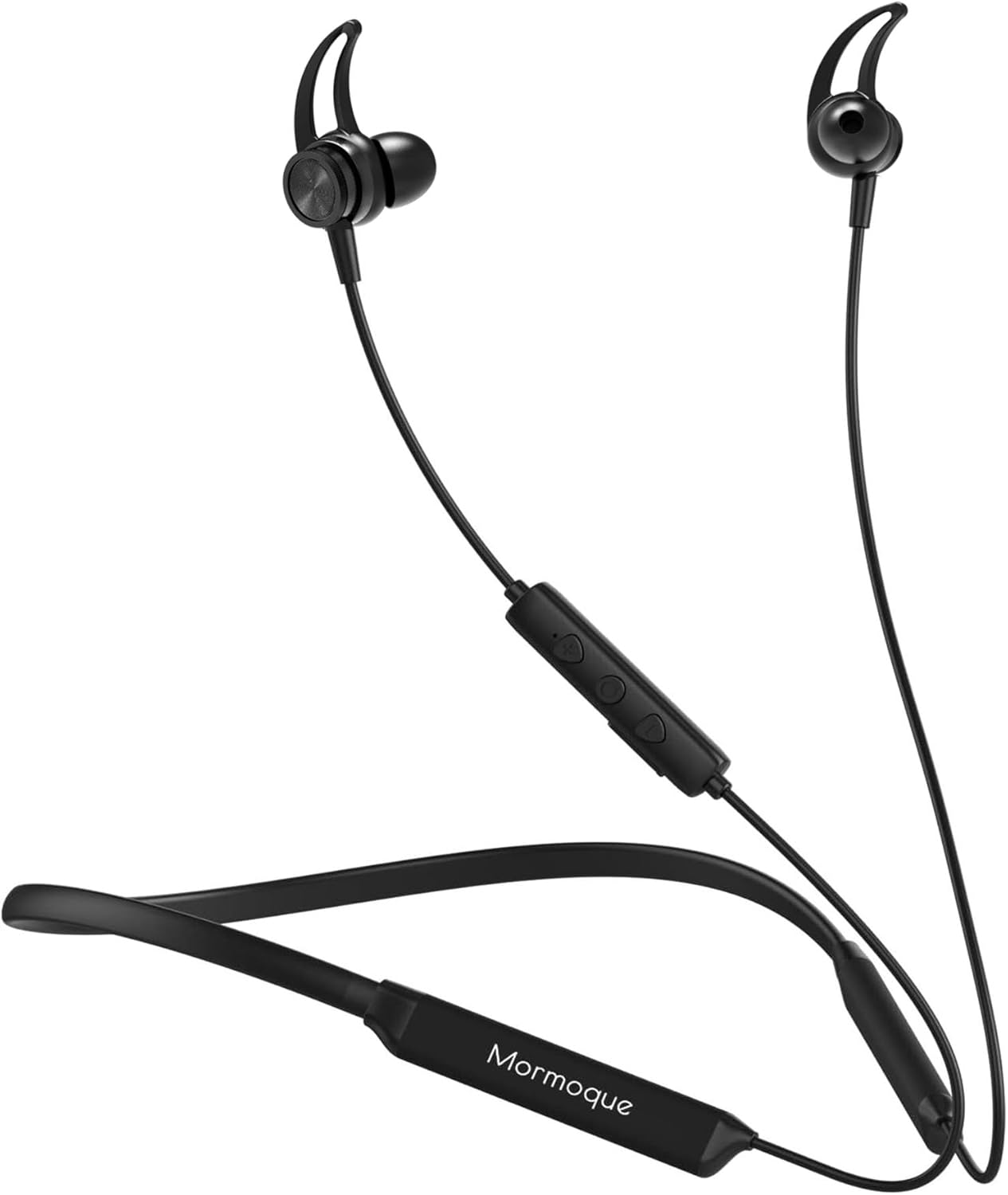 MORMOQUE G5 Neckband Bluetooth Headphones,With Microphone Wireless Earphone,Hifi Deep Bass Earbuds,Magnetic Metal Headset,Ipx5 Sweatproof 36Hrs Playtime for Sports Music Phone Call image number 3