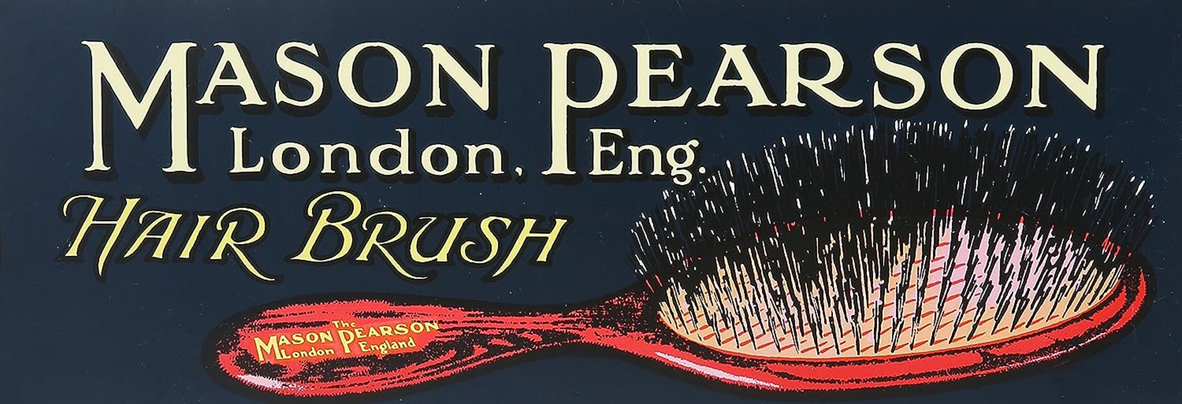 Mason Pearson Large Popular Bristle & Nylon Brush - # BN1 Dark Ruby by Mason Pearson for Unisex - 2 Pc Hair Brush & Cleaning Brush, 2 Count