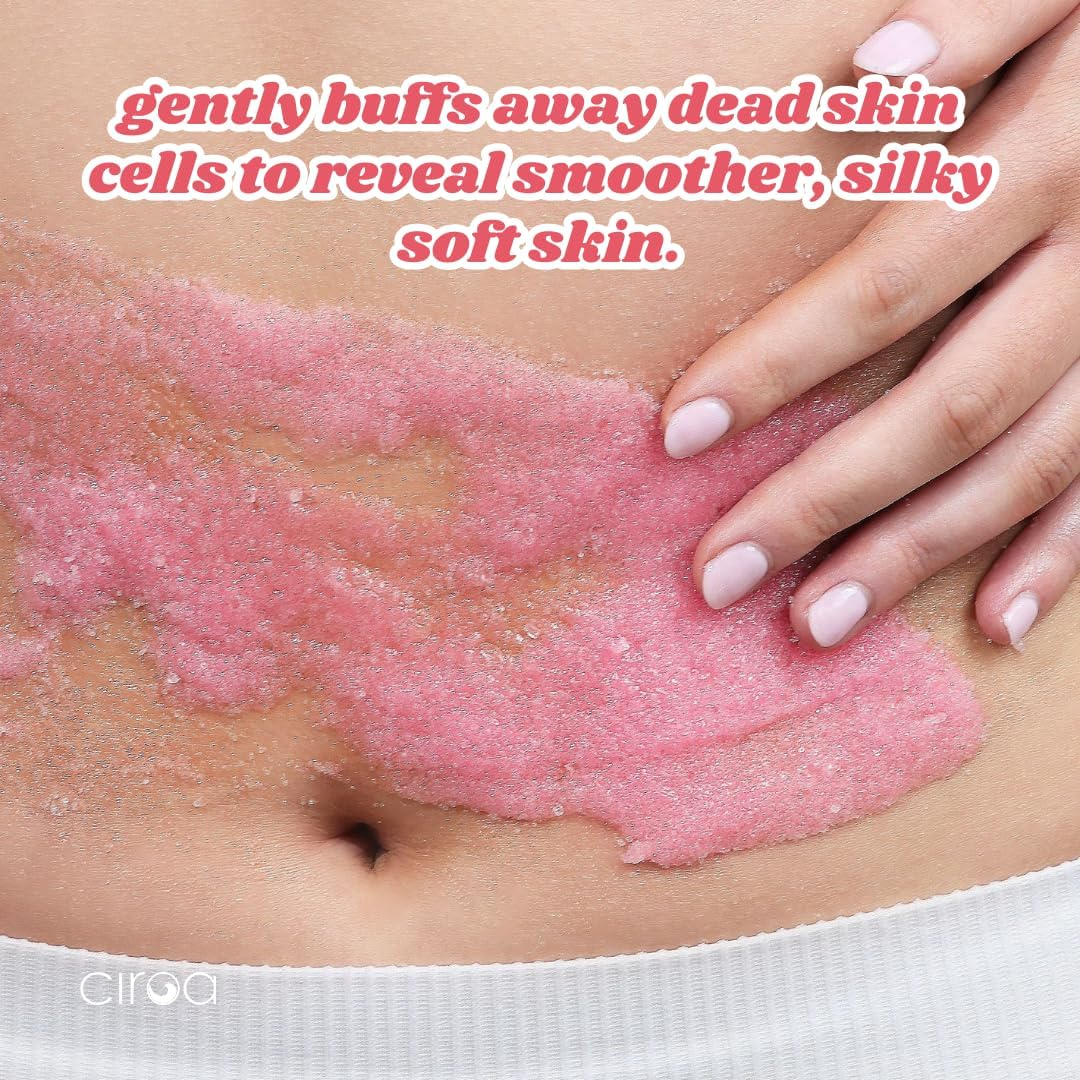 Raspberry & Vanilla Body Scrub 350G | with Shea Butter & Jojoba Oil | Gently Buffs, Soothes & Protects | Reveals Smooth, Soft & Glowing Skin | Vegan image number 4