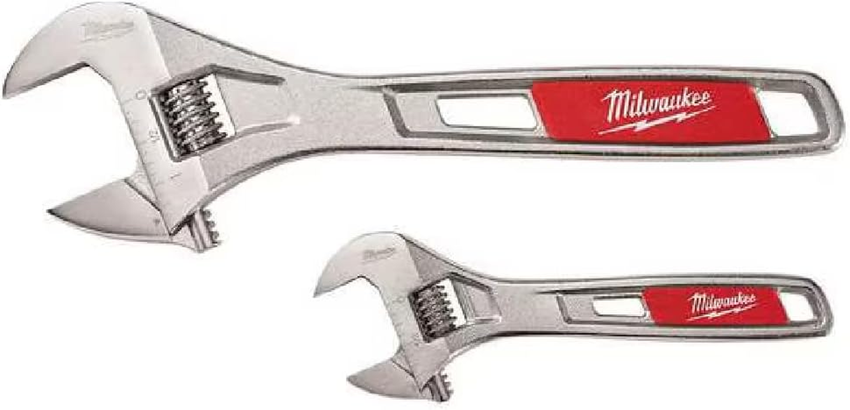 Milwaukee 48227400 Adjustable Wrench 250Mm & 150Mm (8 and 6 Inch) 2Pk