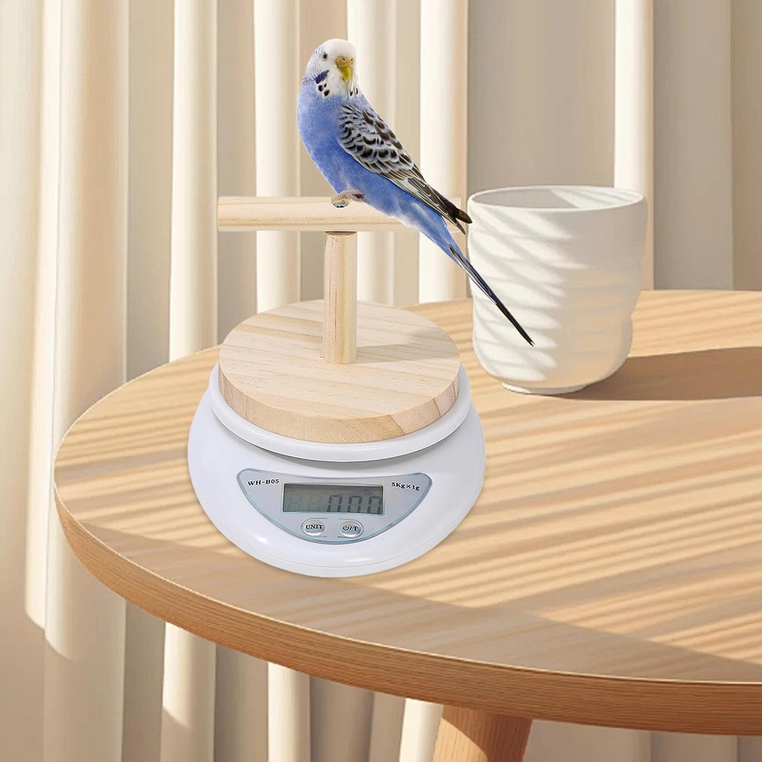 Bird Scale - Scale for Small Animal Pet Bird - Convenient Weight Changing Monitoring Tool for Medication, Milk Powder image number 1
