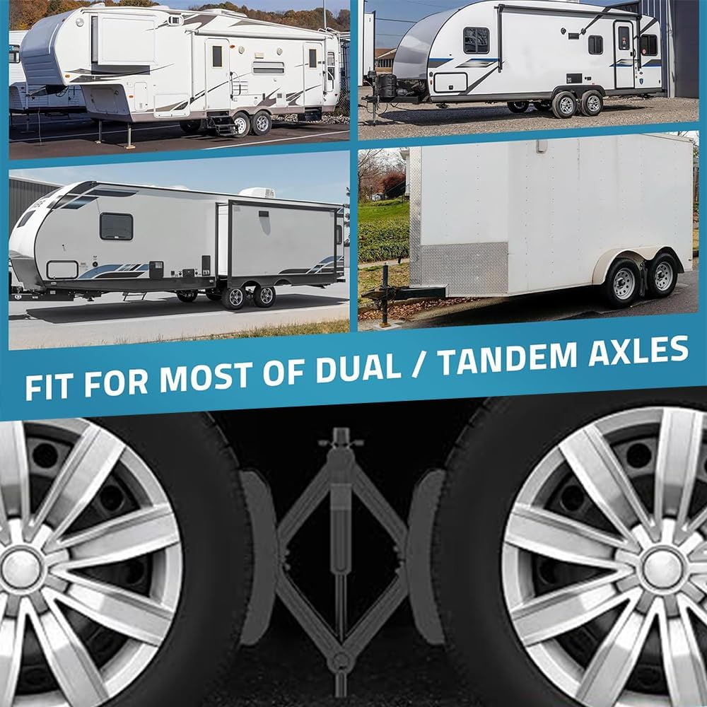 MTSDM Wheel Chock Stabilizer, Camper RV Wheel Chock Stabilizer, Travel Trailers Heavy Duty X Chocks Fits, Heavy Duty Truck RV Tire Scissor Locking X Chock, Anti-Move Tire Wheel Chock image number 4