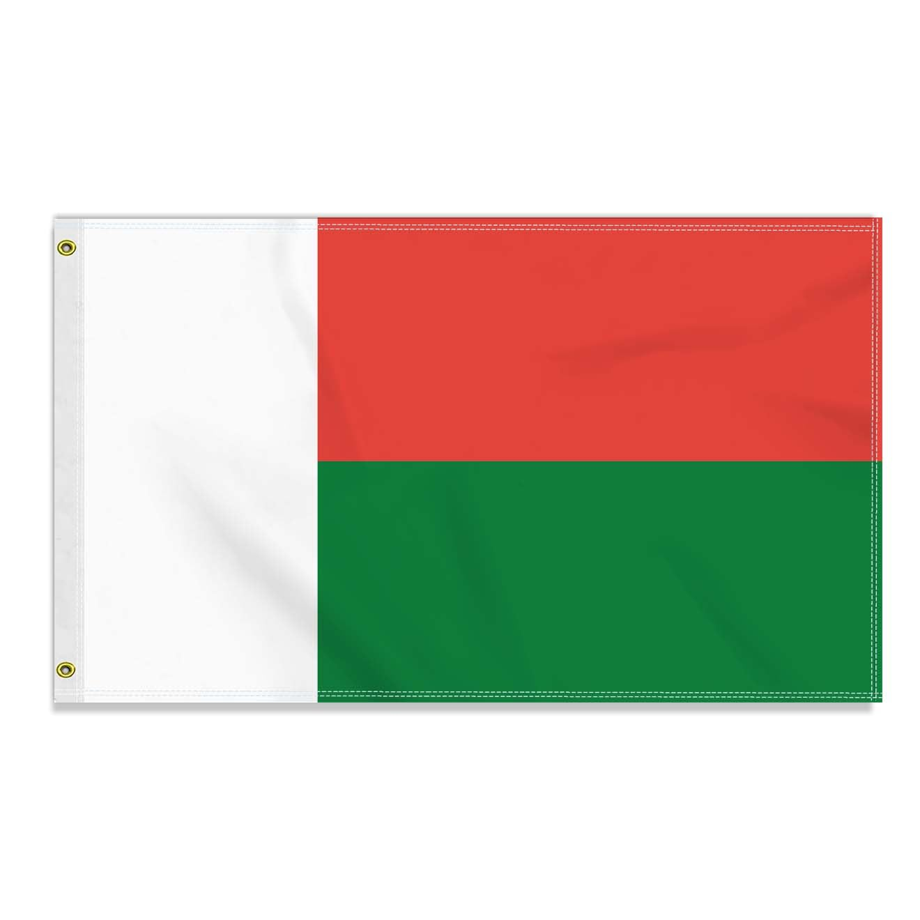 Large 3&times;5 FT Madagascar Flag, Big Madagascan100D National Outdoor Banner,Decorgarden with Brass Gromment image number 4