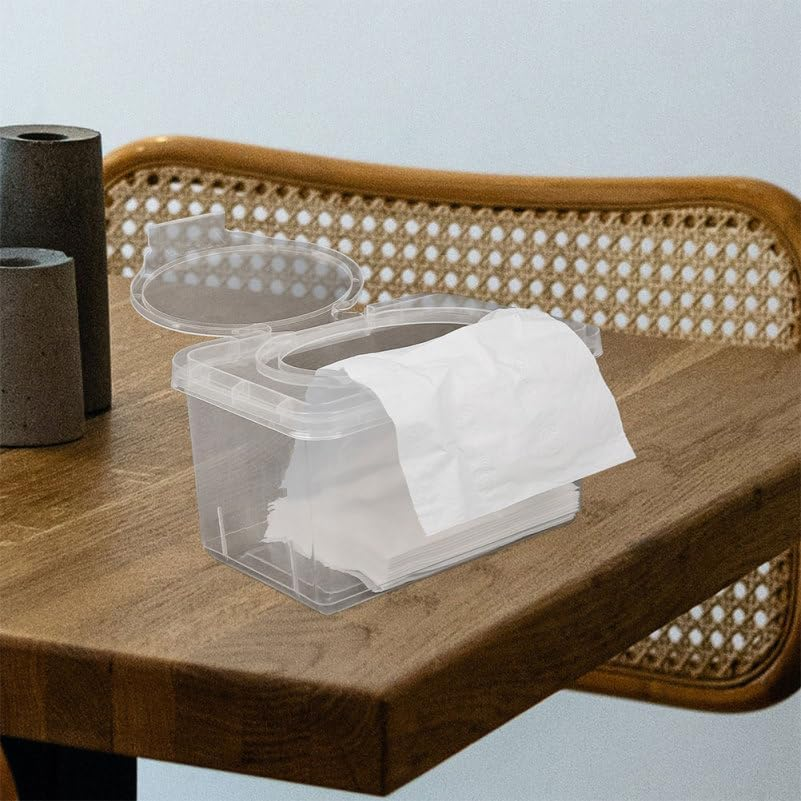 Refillable Wipes Container Lightweight and Compact with Dustproof Lid for Nursery and Travel image number 2