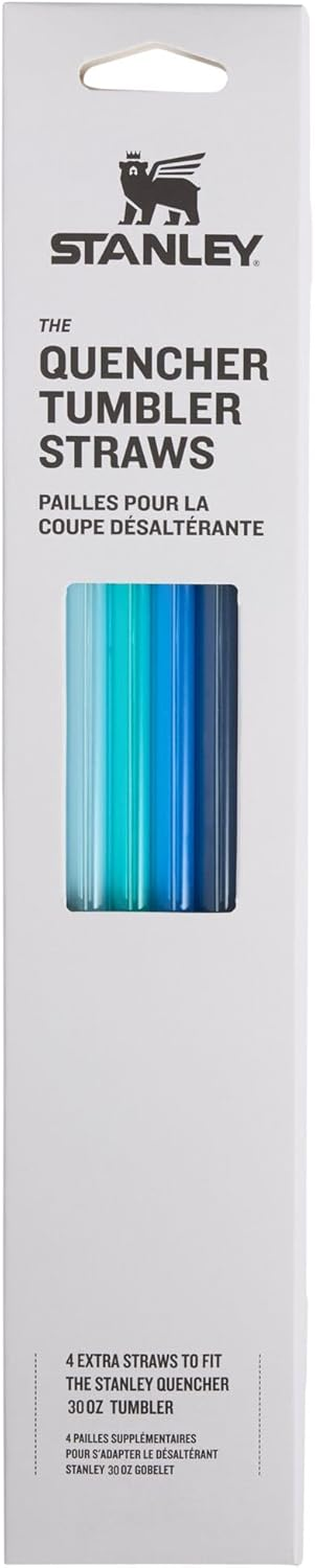 Stanley Reusable Quencher Straws | 4-Pack of Bpa-Free, Reusable Straws for Clean Drinking | Perfect for Stanley'S 40Oz Tumblers | Clear image number 1