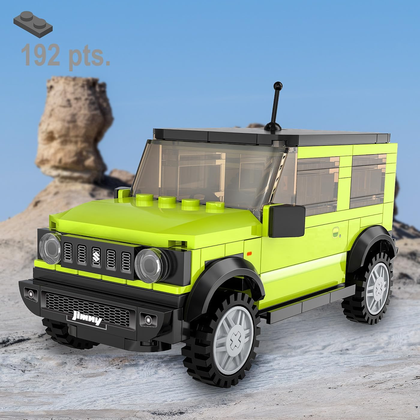 JAMARA 402865 CADA Suzuki Jimny 1:24 Bricks, Children'S Technology Toy from 8 Years, Gift for Kids, Set of Clamping Blocks, Promotes Fine Motor Skills and Technical Understanding image number 1