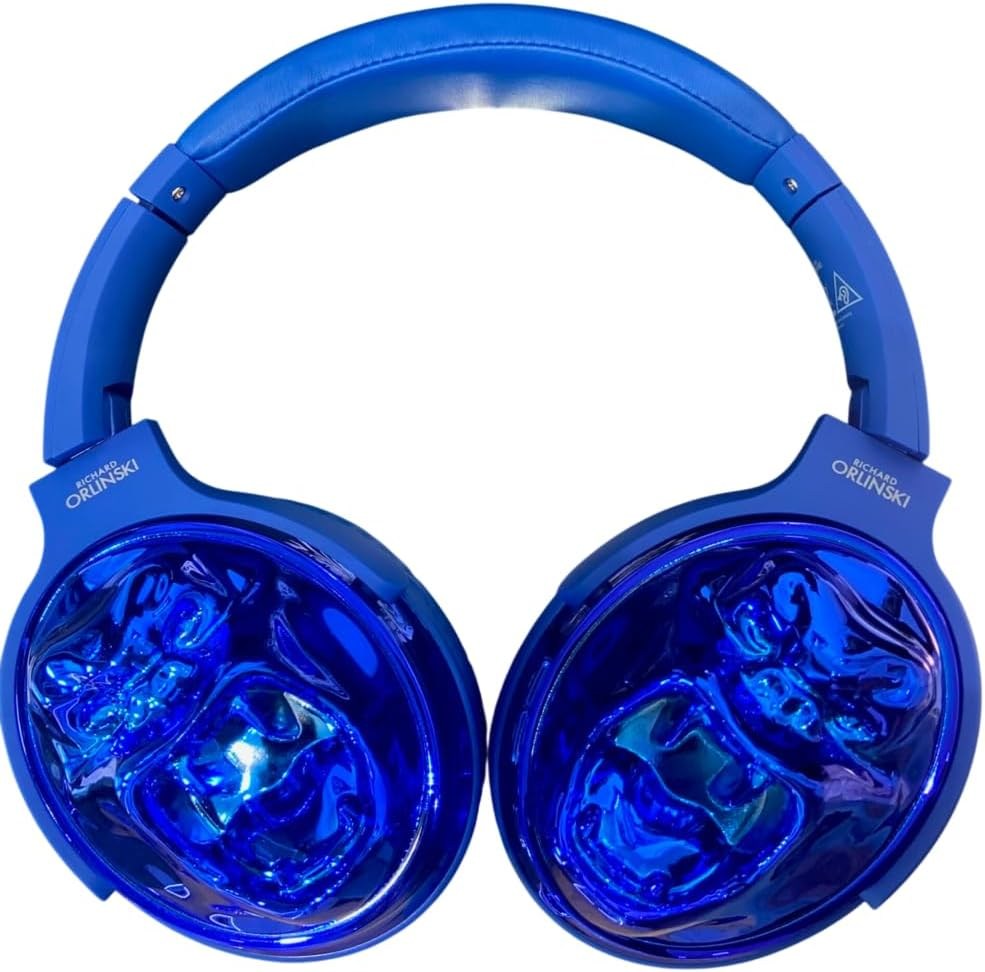 ORLINSKI Bluetooth Headphones, Bluetooth 5.1, 40 Mm Driver, 6 Hours Battery Life, 200 Mah + USB Stick 64 GB, Blue