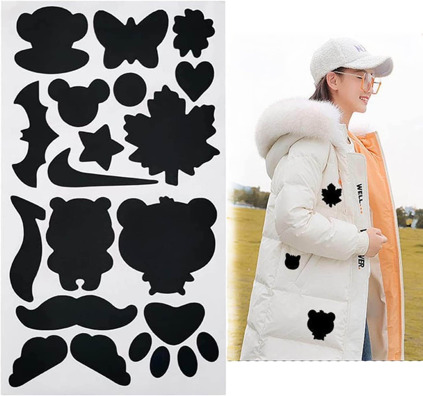 Self Adhesive Nylon Repair Patches,Nylon Repair Patches Self Adhesive Patch,Repair Patches down Jacket Nylon Fabric Patch,Nylon Fabric Patch Winter Self Adhesive Nylon Patch,Down Jacket Repair Patch image number 3