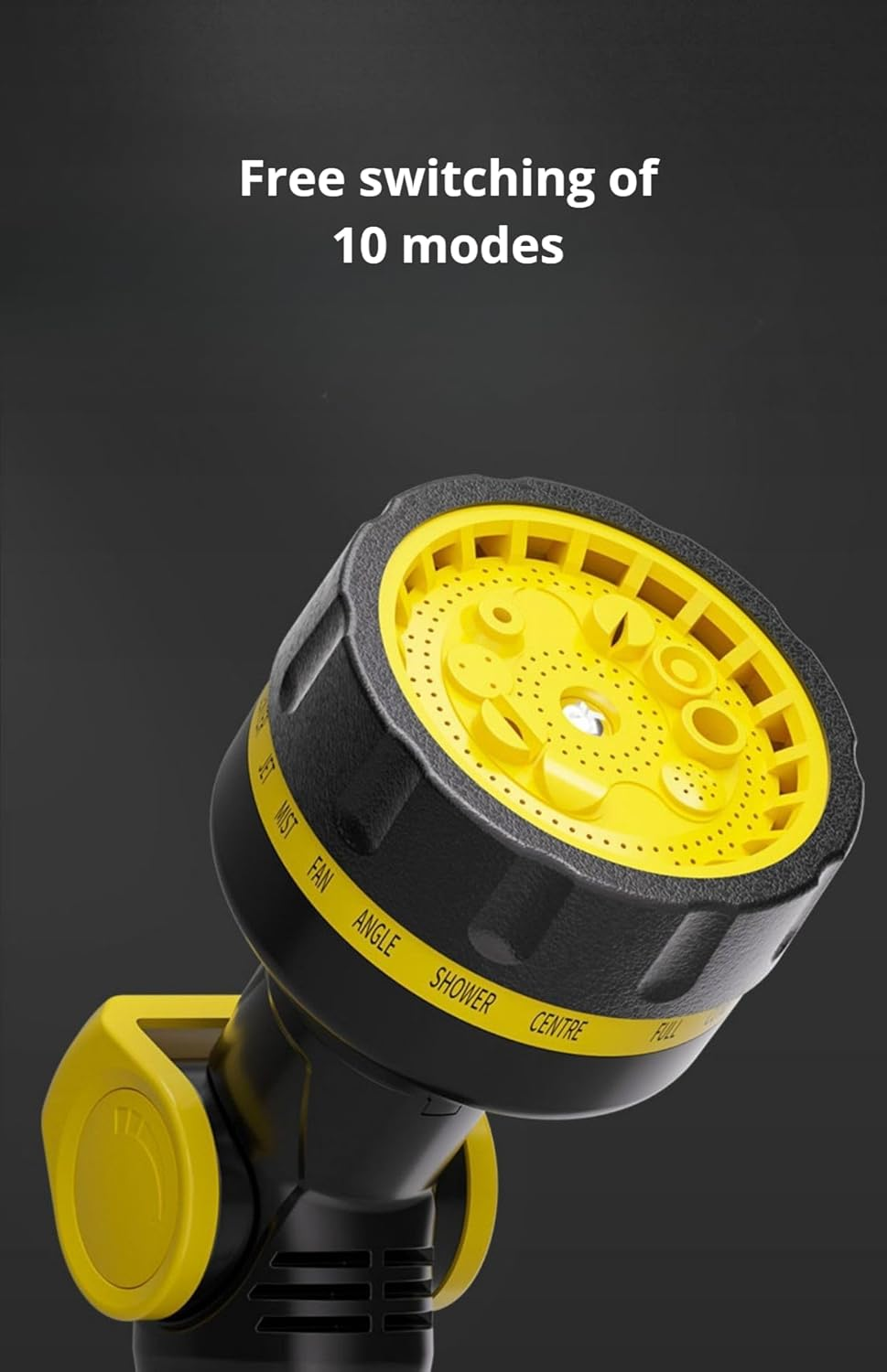 Retractable Garden Hose Reel, 22M Garden Pressure Washer Hoses Reel Cart with 10-Pattern Spray Nozzle, with Hose Guide, Multifunctional for Car Washing, Vegetable Watering Outdoor Cleaning (22M) image number 2