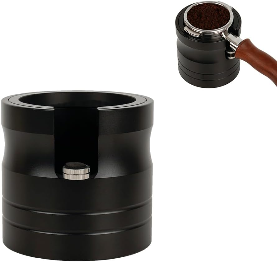 Watchget Coffee Portafilter Holder, Espresso Tamping Station Aluminum Alloy Espresso Tamper Stand for Most 58Mm Coffee Portafilters with Non-Slip Base image number 3