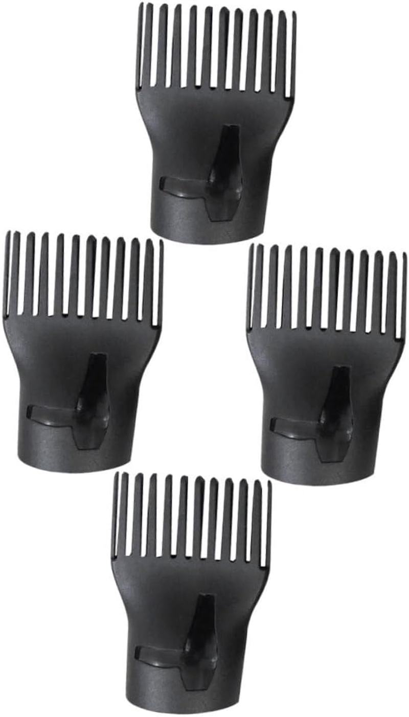 4Pcs Heat Resistant Duckbilled Hair Dryer Nozzle Wide Airflow Design for Salon and Home Styling Plastic Replacement Blow Dryer Comb Attachment image number 3