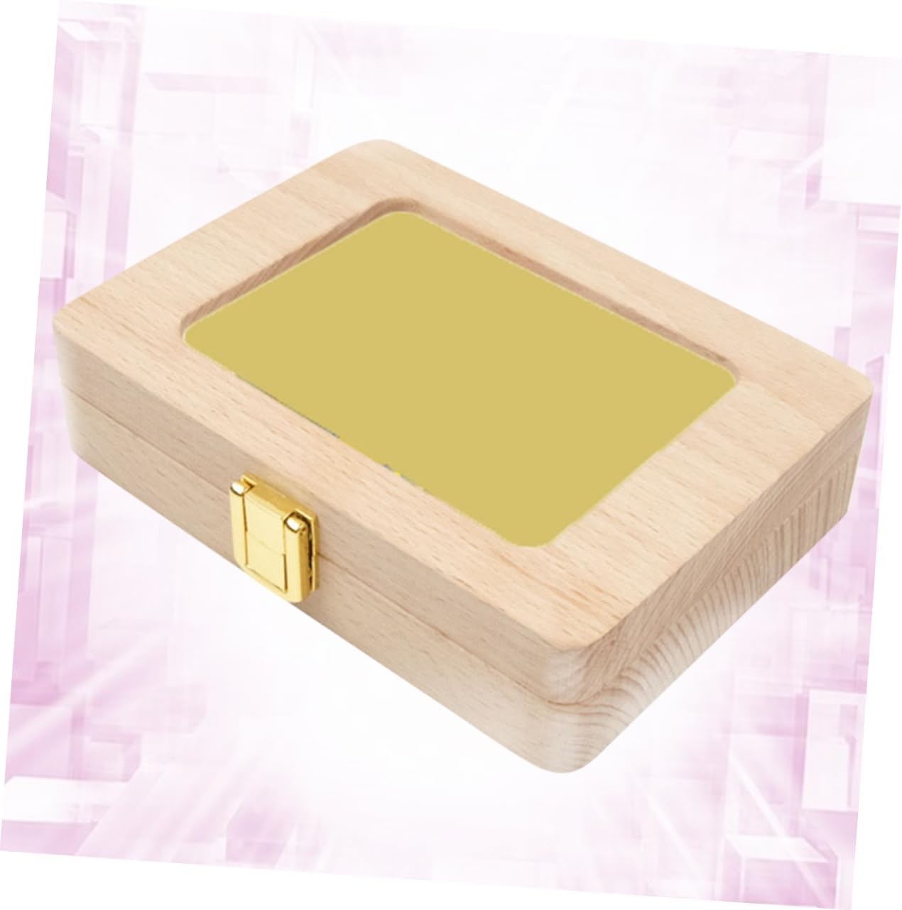 Teeth Keepsake Box Wooden Frame Storage Container for Teeth Souvenirs with Japanese Stickers for Boys image number 1