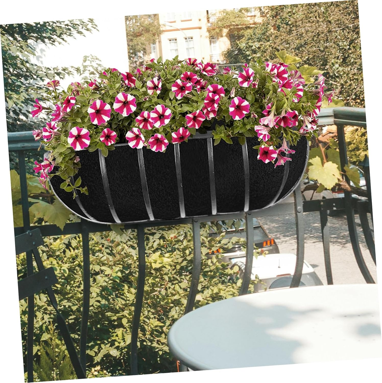 3Pcs Nonwoven Plant Nursery Pots Liner for Balcony Hanging Flower Baskets and Space-Saving Felt Garden Troughs for Convenient Gardening Spaces image number 6