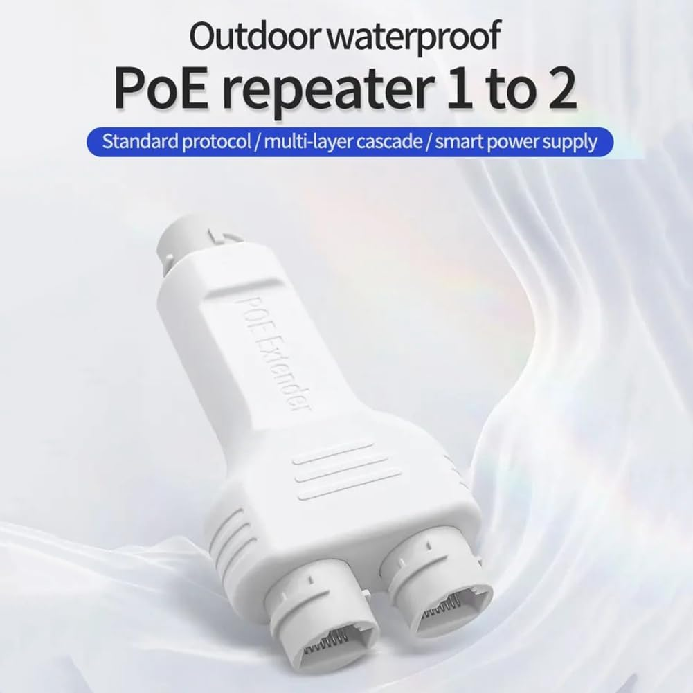 POE Extender 10/100Mbps Outdoor 30W High Power Plug&Play for Poe Switch NVR IP Camera AP