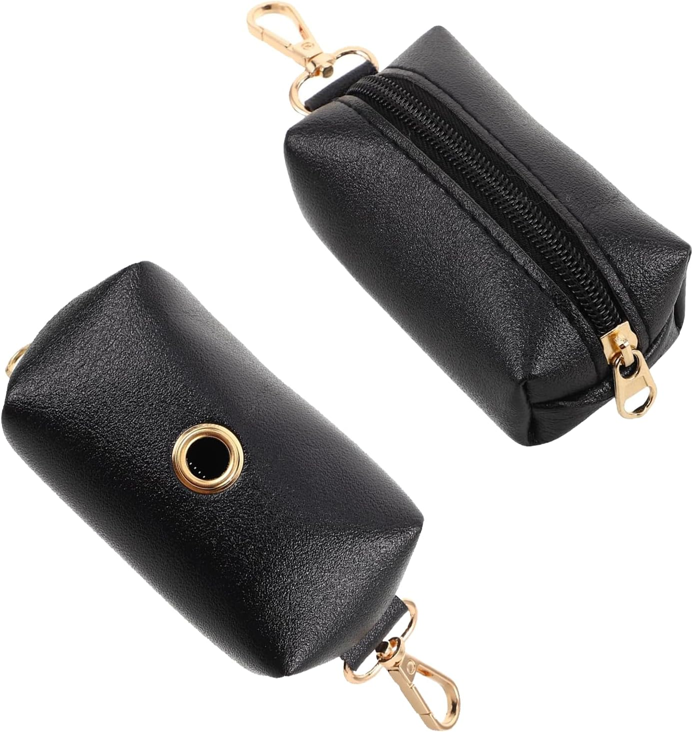 Fokmuaex 2PCS Dog Poop Bag Holder - Waste Bag Dispenser Pouch with Clip for Walking, Travel & Outdoor Use, Convenient Pet Cleanup Accessory image number 1