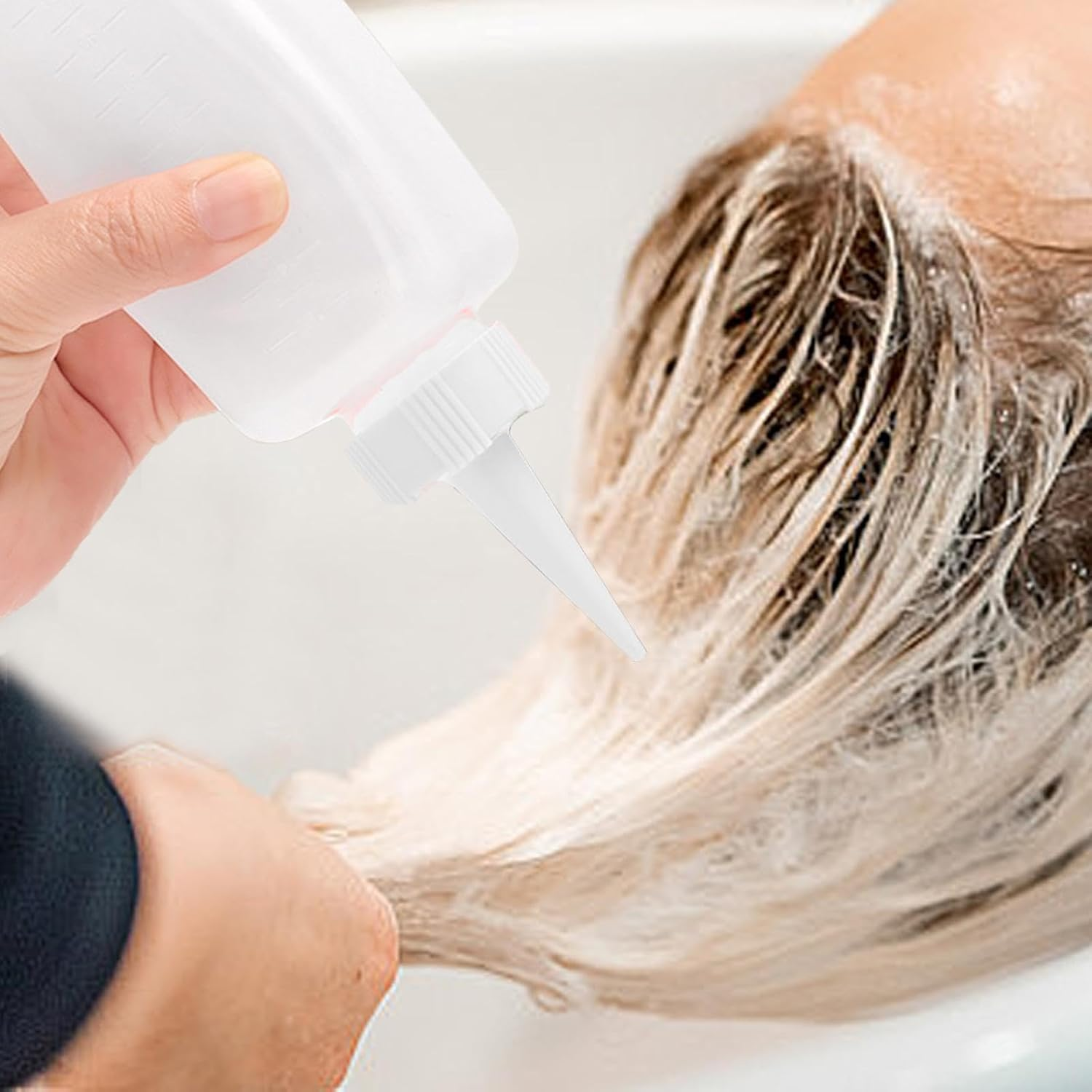 6X Squeeze Applicators Bottles Hair Coloring Bottle Multipurpose Bath Supplies Shampoo Bottles for Home Use Hairdressing, Medium image number 4