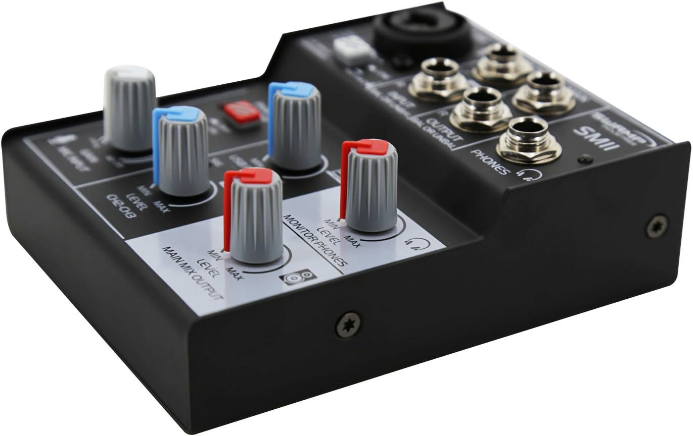 SWAMP 3 Channel Mixer Audio Interface - 1 Mic Preamp - USB Record/Playback