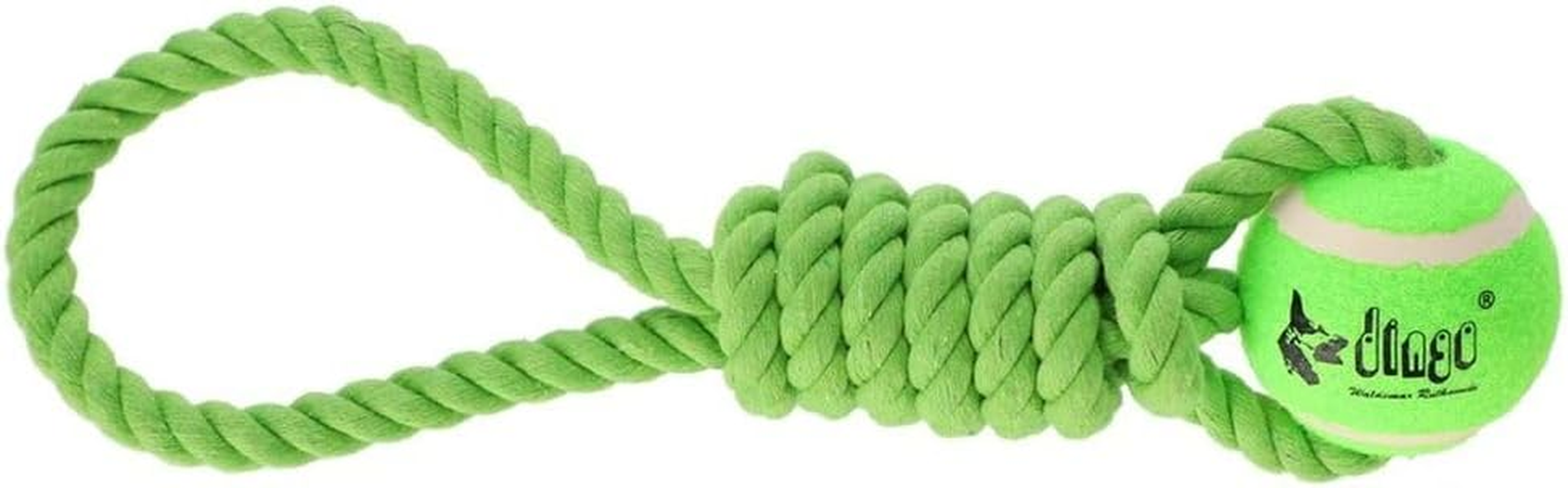 Dingo Green Cotton Dog Toy 30072