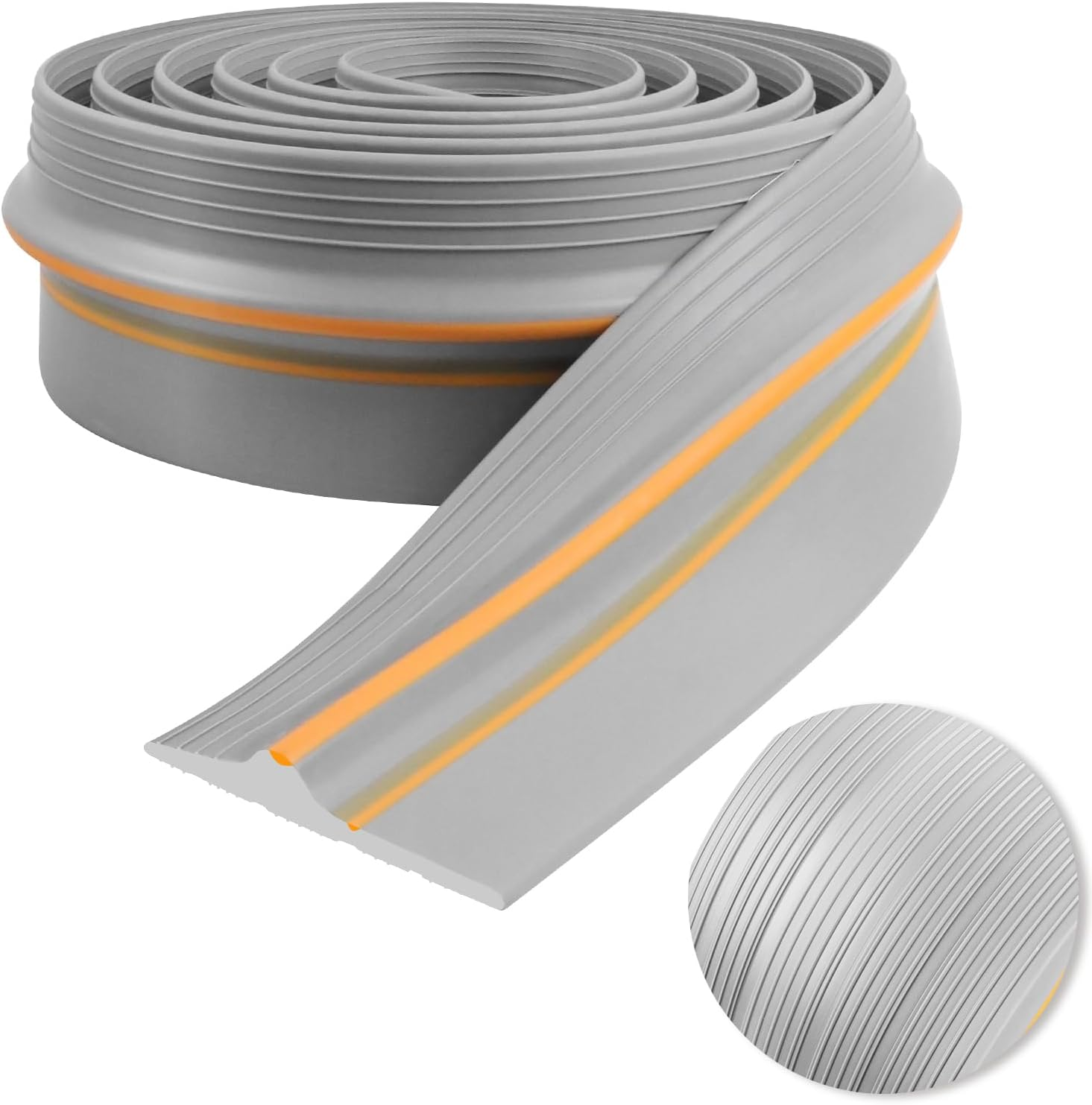 Garage Door Seal Bottom Door Seal Rubber Garage Door Threshold Seal Universal Sealing Threshold Garage Door Threshold (Grey, 3 M X 100 Mm X 25 Mm)